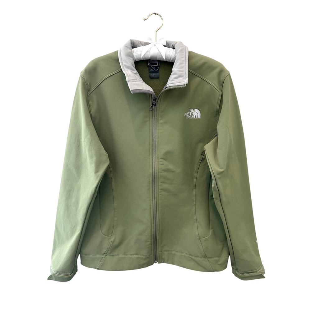 THE NORTH FACE Apex Bionic Jacket Green Softshell Full Zip Fleece Outdoor Large